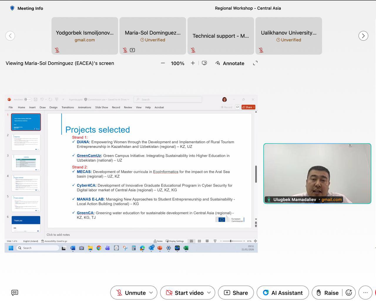 GreenCamUz Team Participates in Erasmus+ CBHE Grant Holders Meeting and Regional Workshop
